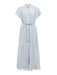Harriet Lace Button Midi Dress