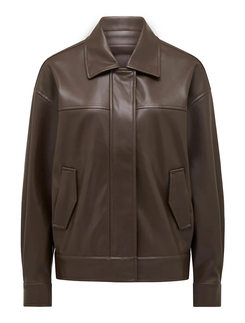 Maxine Vegan Leather Bomber