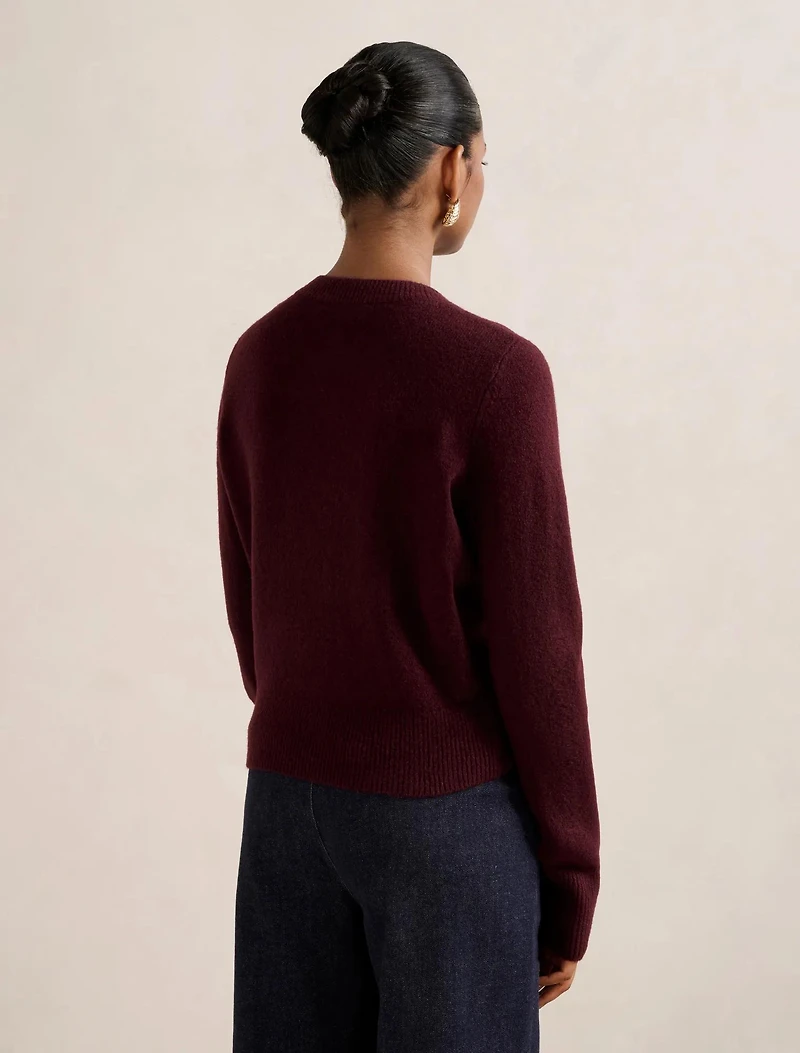 May Petite Crew Neck Cardigan