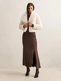 Farrah Glitter Draped Maxi