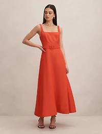 Hayden Square Neck Midi Dress