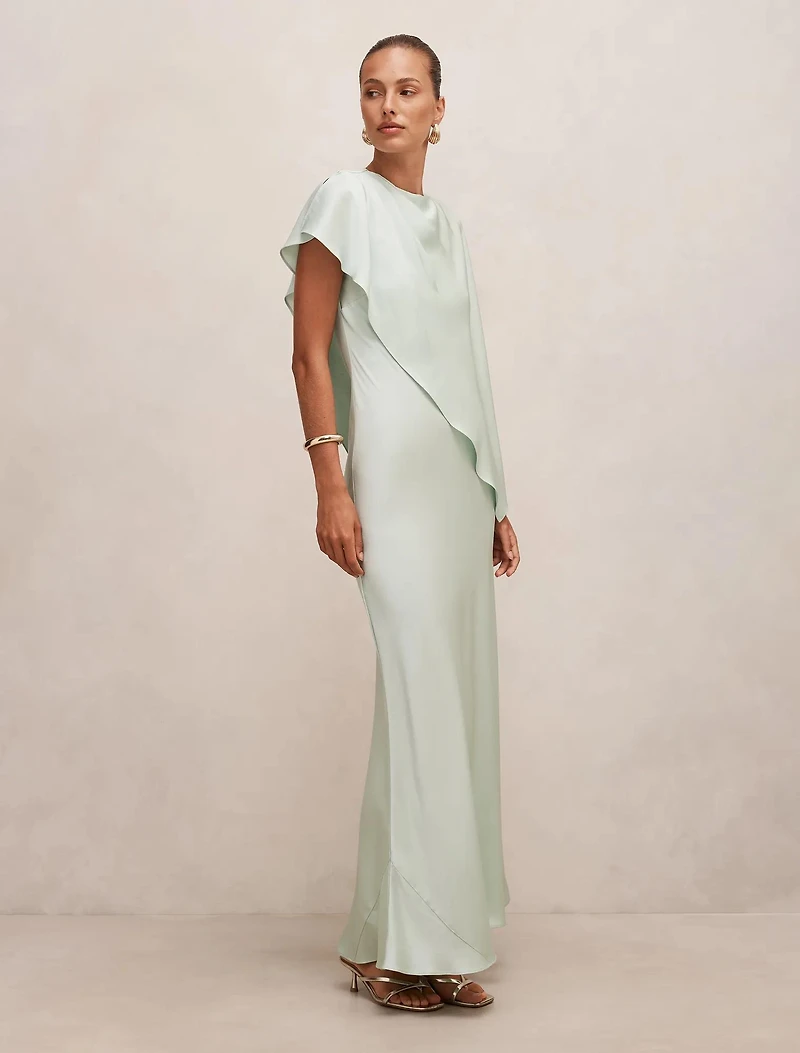 Zinnia Cape Maxi Dress