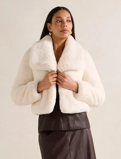 Casey Crop Faux Fur