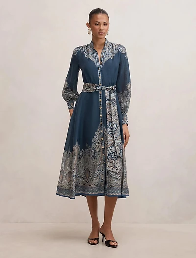 Lucena Button Front Midi