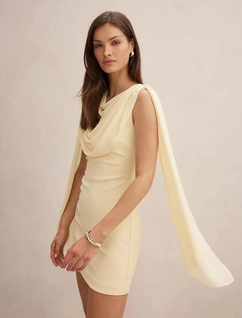 Bowie Mini Dress With Shawl