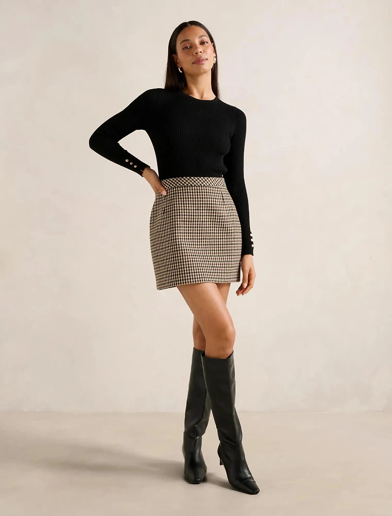 Aisha 2-in-1 Knit Mini Dress