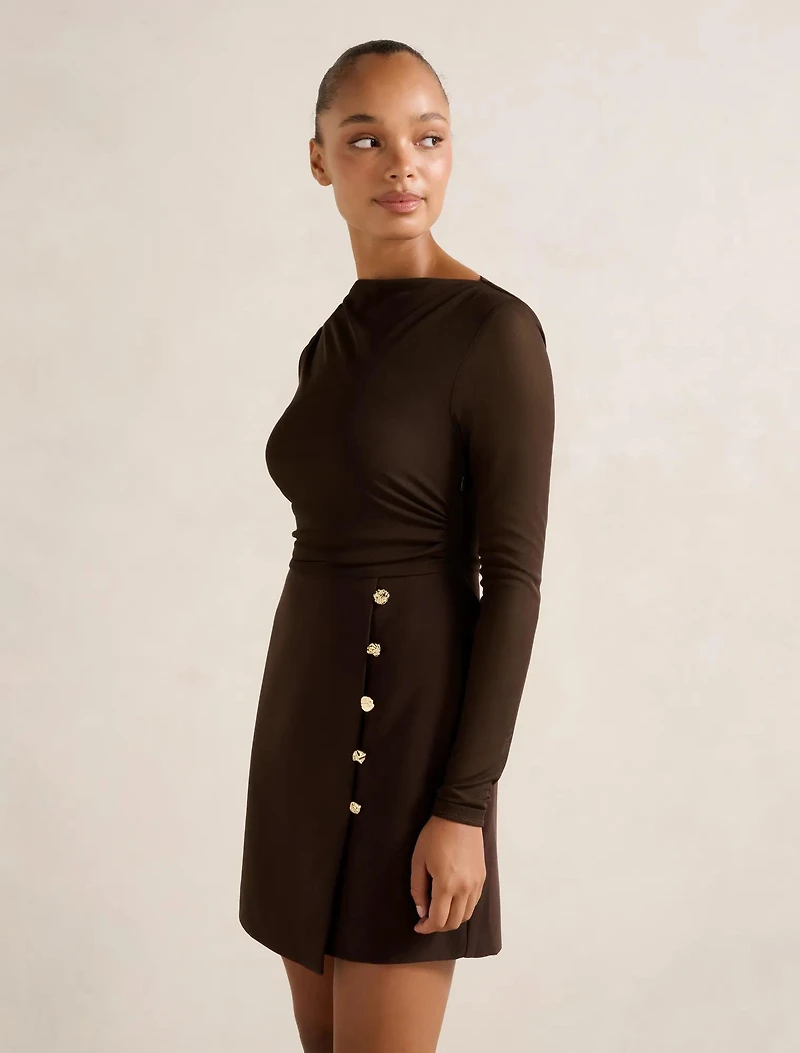Isadora 2-in-1 Tailored Mini Dress