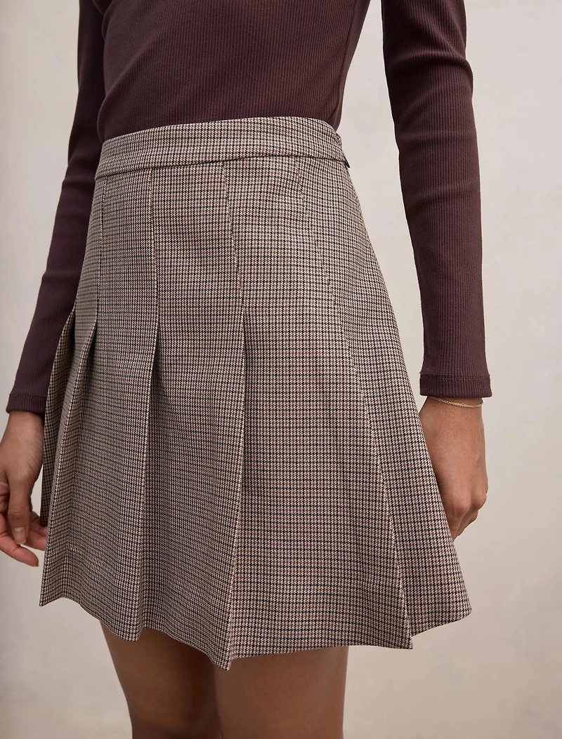 Alisha Petite Pleated Mini Skirt