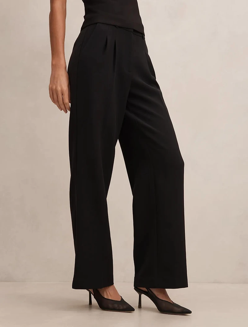 Eva Pleat Wide Leg Pants