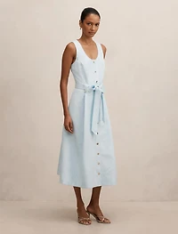 Priscilla Petite Button Down Midi