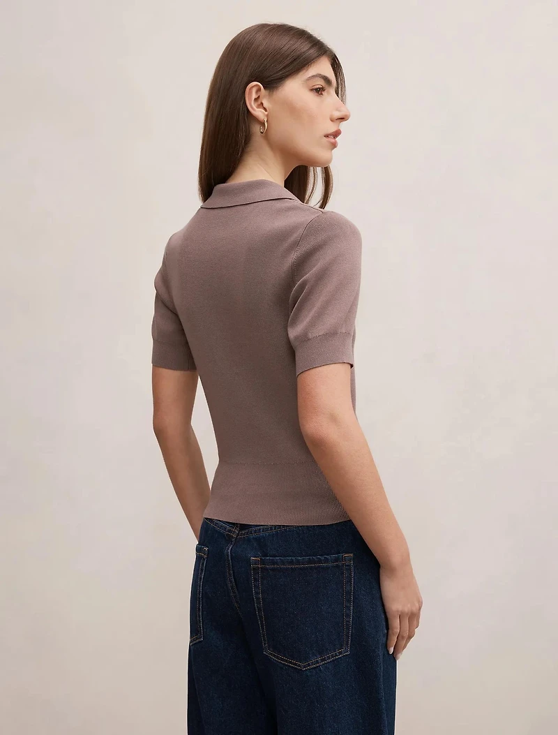 Gia Knit Polo Top
