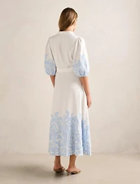 Esther Embroidered Midi Dress