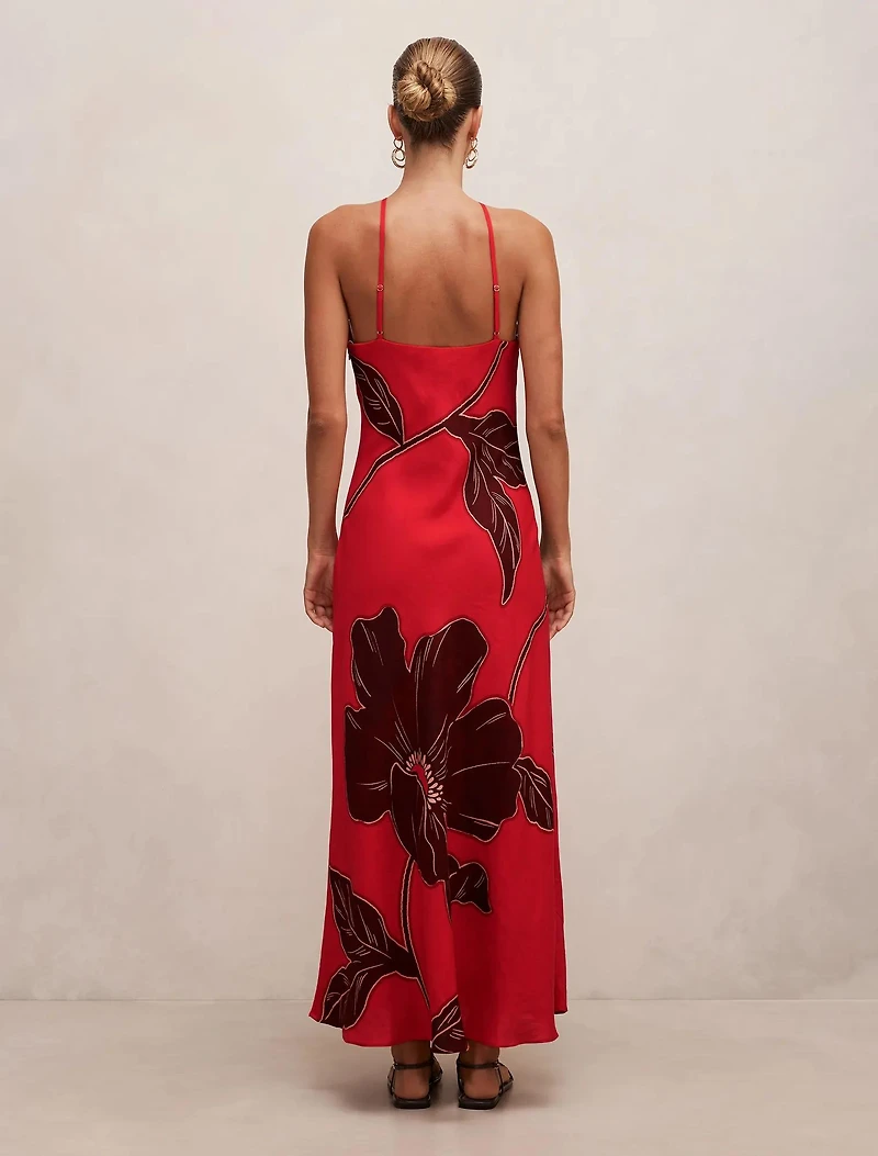 Nova Arrow Neck Maxi Dress