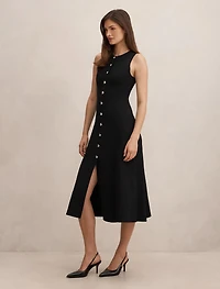 Lucienne Fit and Flare Knit Midi Dress