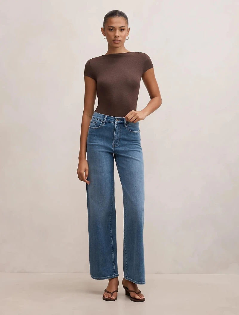 Andie Boat Neck Baby Tee