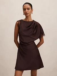 Giselle Petite Satin Lace Mini