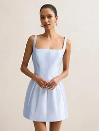 Kaitlyn Petite Structured Satin Mini