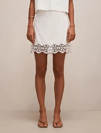 Skye Trim Detail Mini Skirt