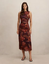 Allegra Mesh Midi Dress