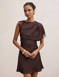 Giselle Petite Satin Lace Mini