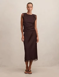 Enola Lace Midi Skirt