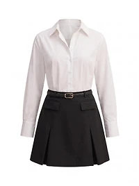Esme Shirt Belted Mini Dress