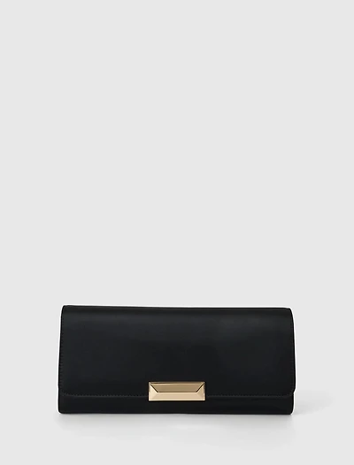 Dina Satin Elongated Clutch