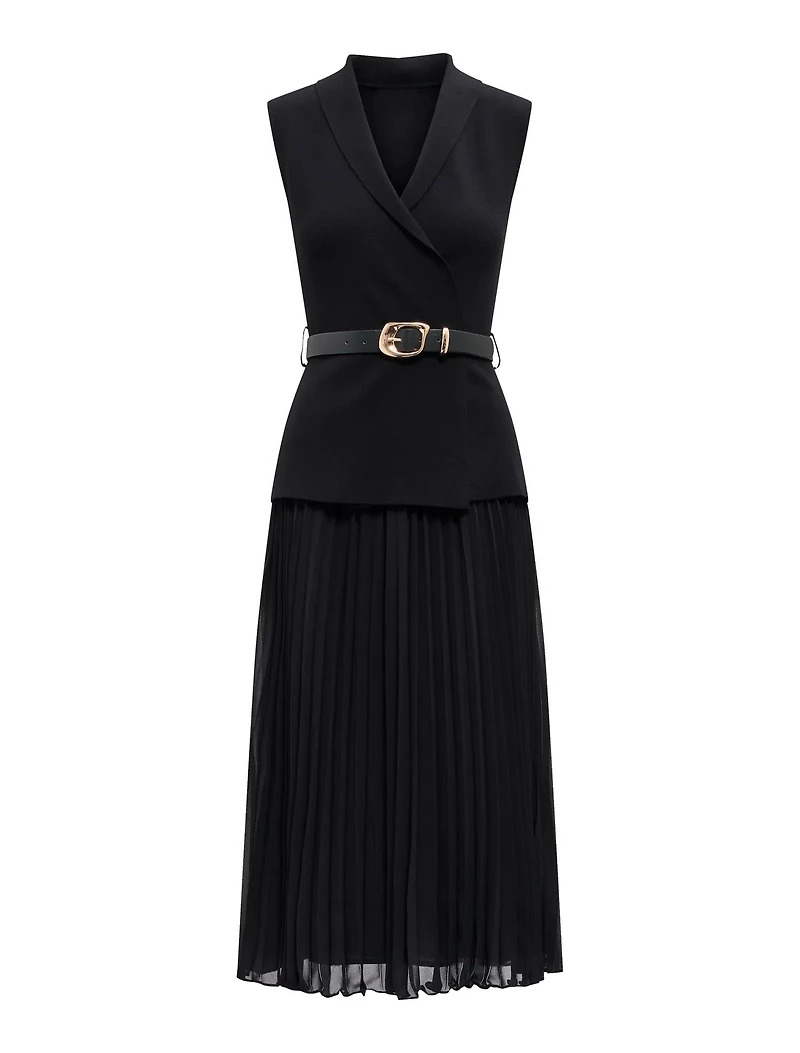 Bianca Woven Mix Knit Dress