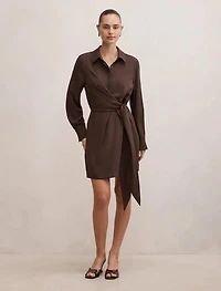 Isobel Tie Shirt Mini Dress