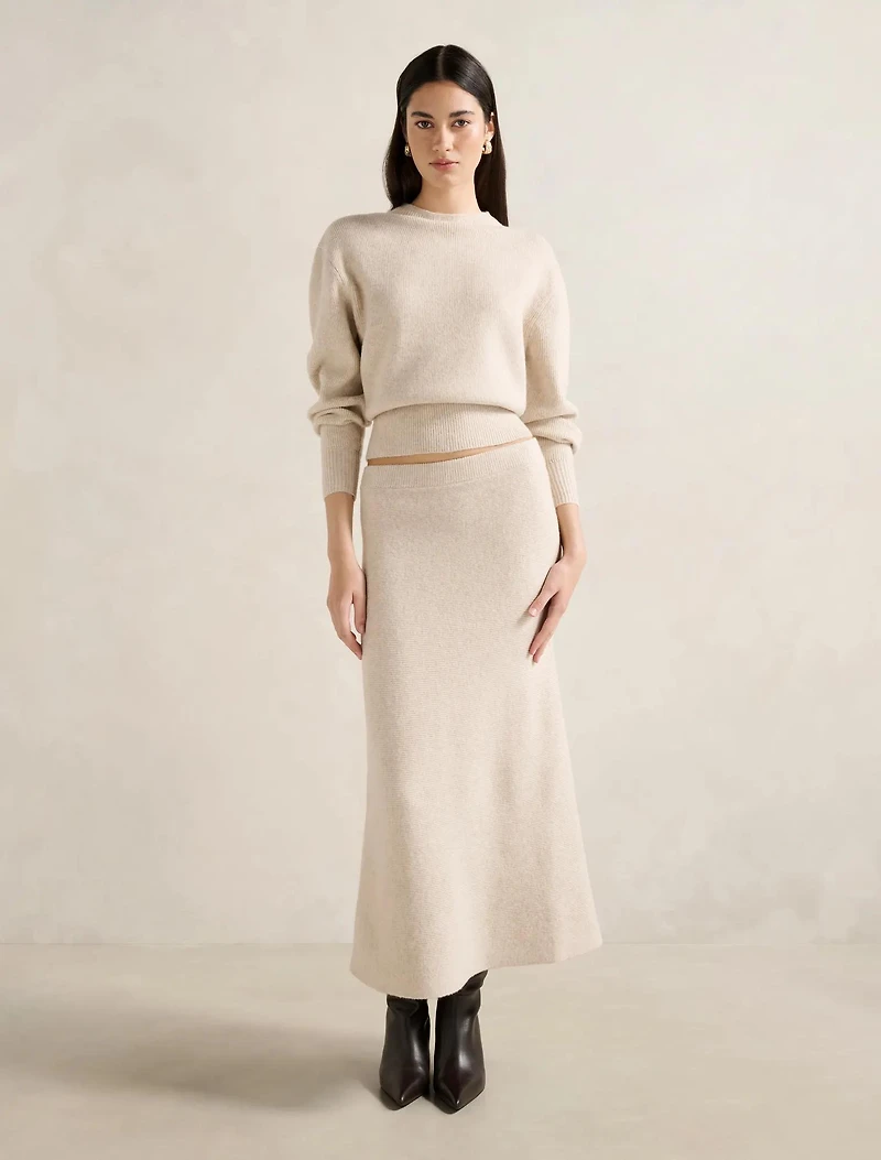 Cora Knitted Midi Skirt
