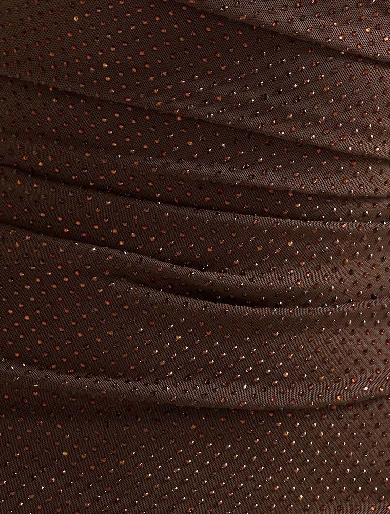 Audrina One Shoulder Heatseal Maxi