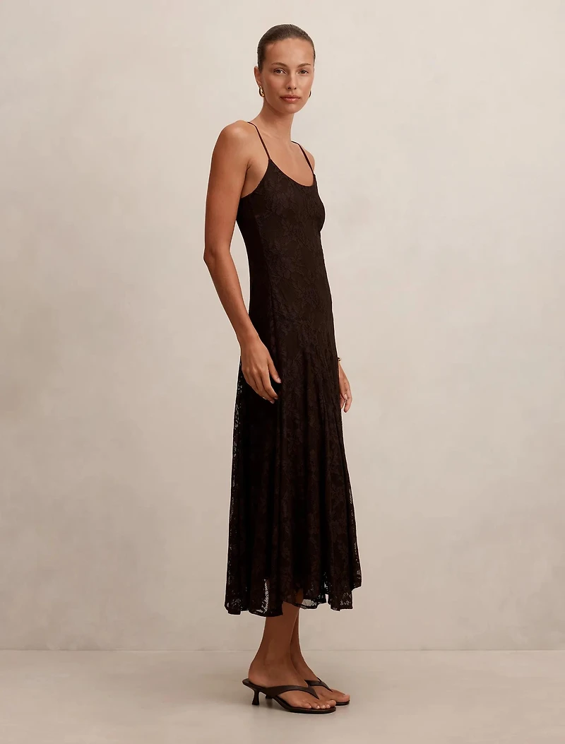 Victoria Lace Midi Dress