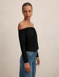 Dallas Draped Long Sleeve