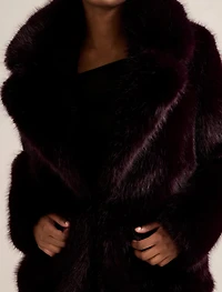 Hunter Petite Cropped Faux Fur Coat