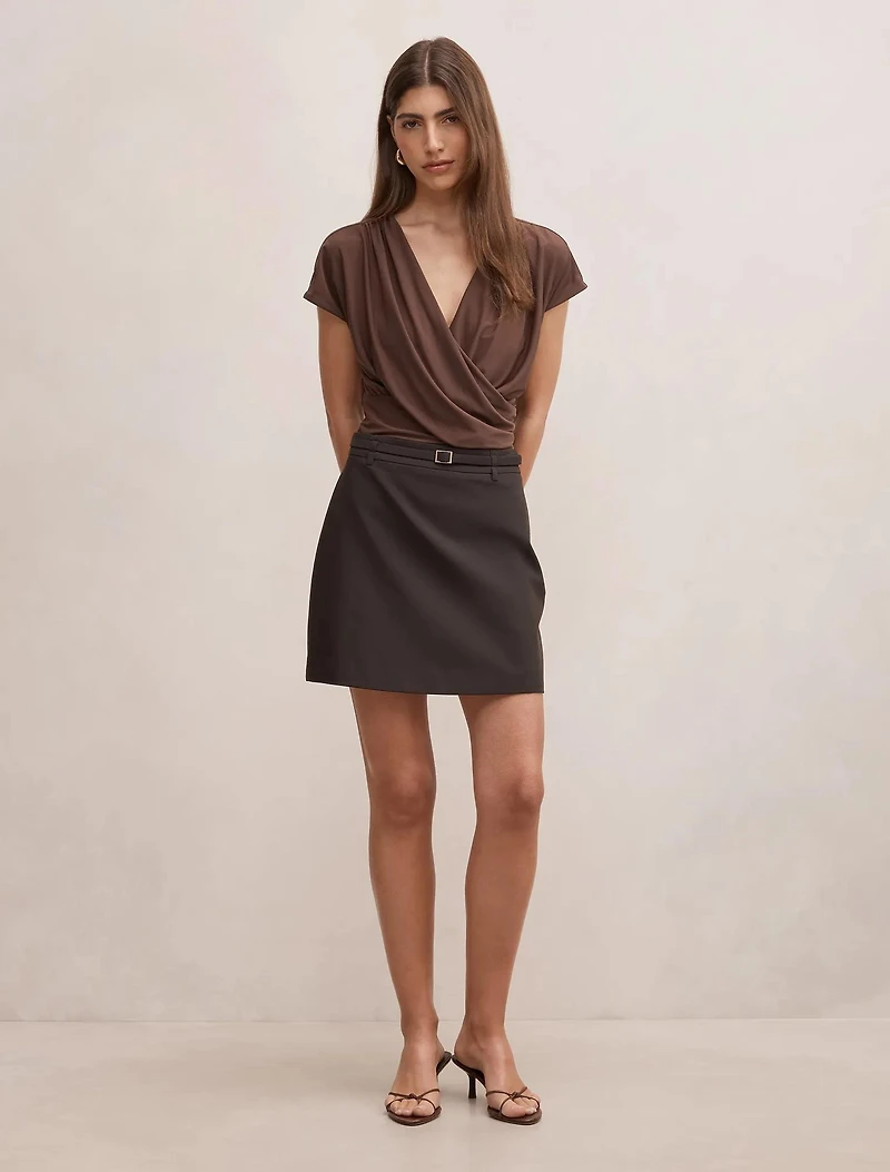 Eloise Belted Mini Skirt