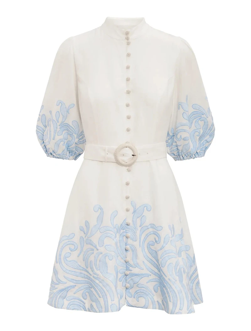 Eva Embroidered Mini Dress