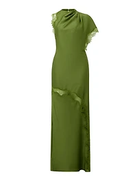 Kody Satin Lace Asym Dress