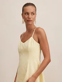 Tiffany Embroidery Sequin Midi