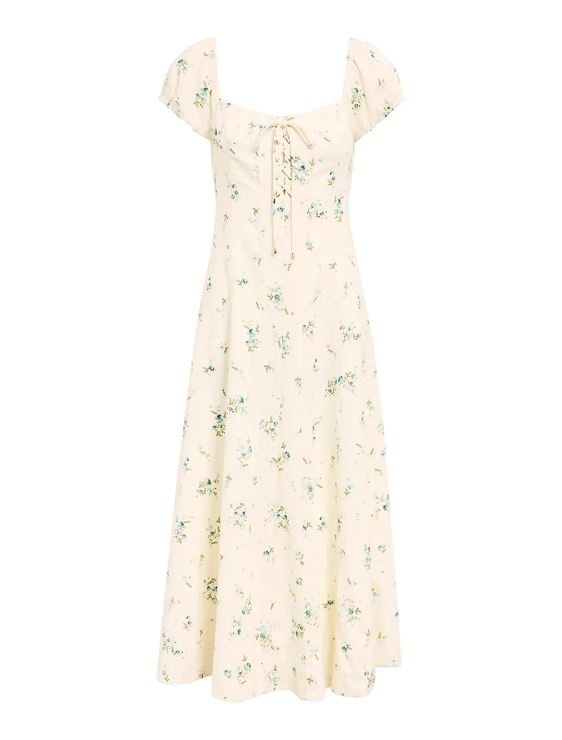 Sallie Tie Front Midi Dress