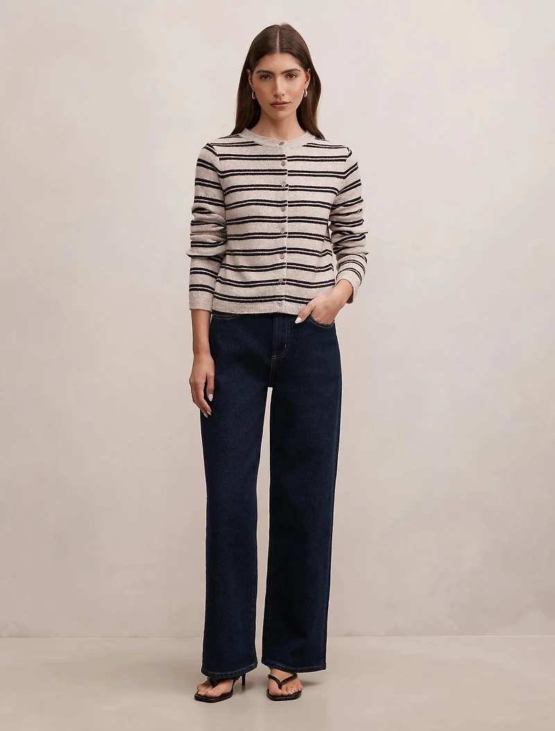 Eloise Stripe Knit Cardigan