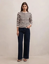 Eloise Stripe Knit Cardigan
