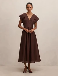 Alessandra Petite Tucked Midi Dress