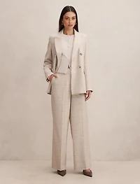 Lottie Check Wide Leg Pants