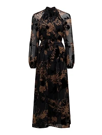 Janelle Velvet Burnout Maxi Dress