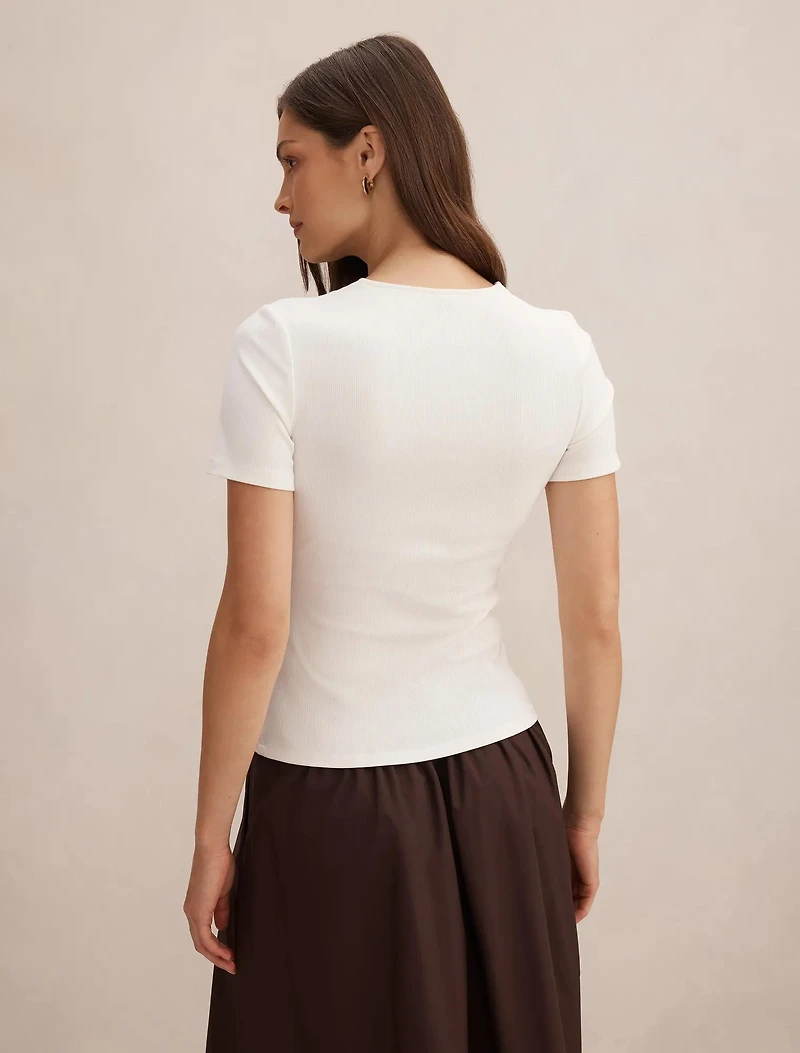 Sienna Lace Trim Tee