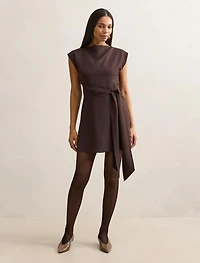 Peony Tie Front Mini Dress
