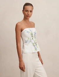 Soleil Placement Print Top