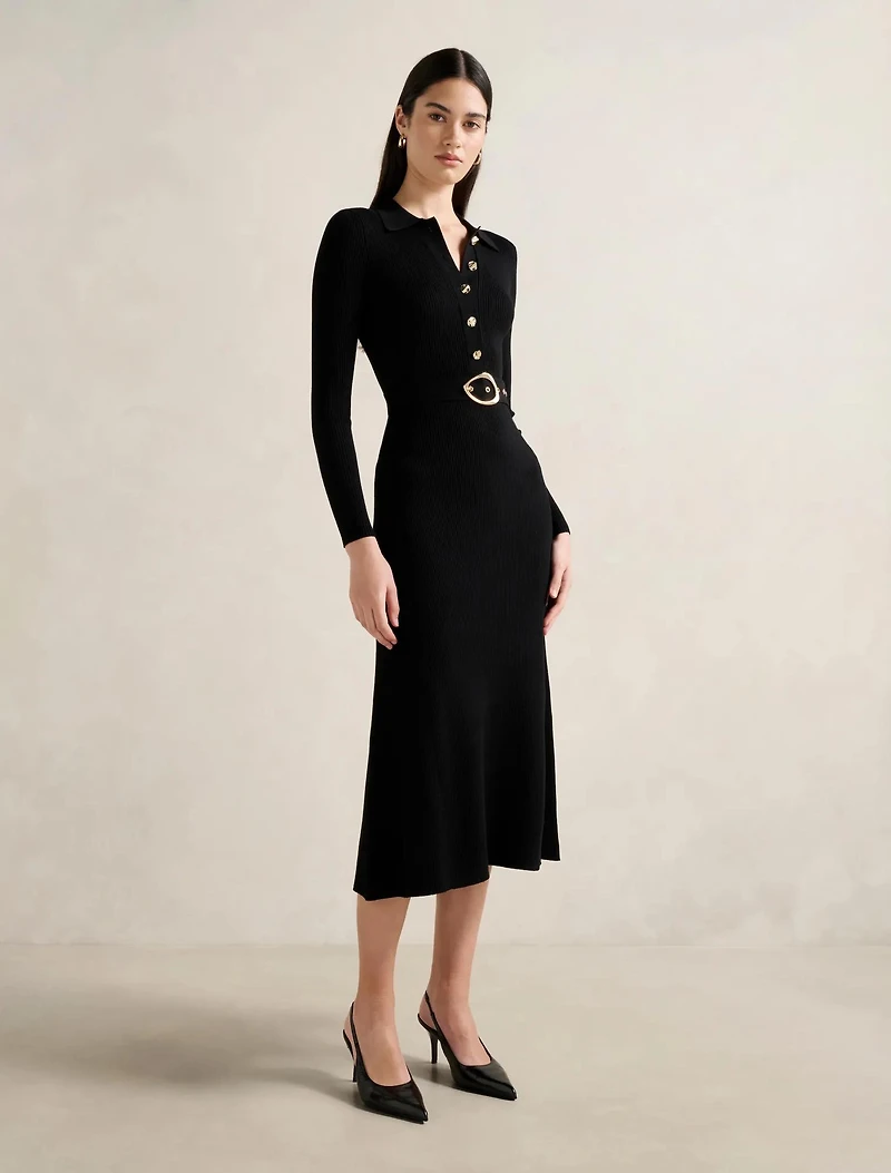 Kelani Belted Midi Dress