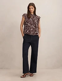 Tullia Ruffle Sleeve Blouse