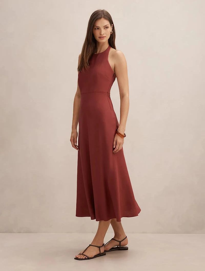 Soraya Beaded Back Midi Dress